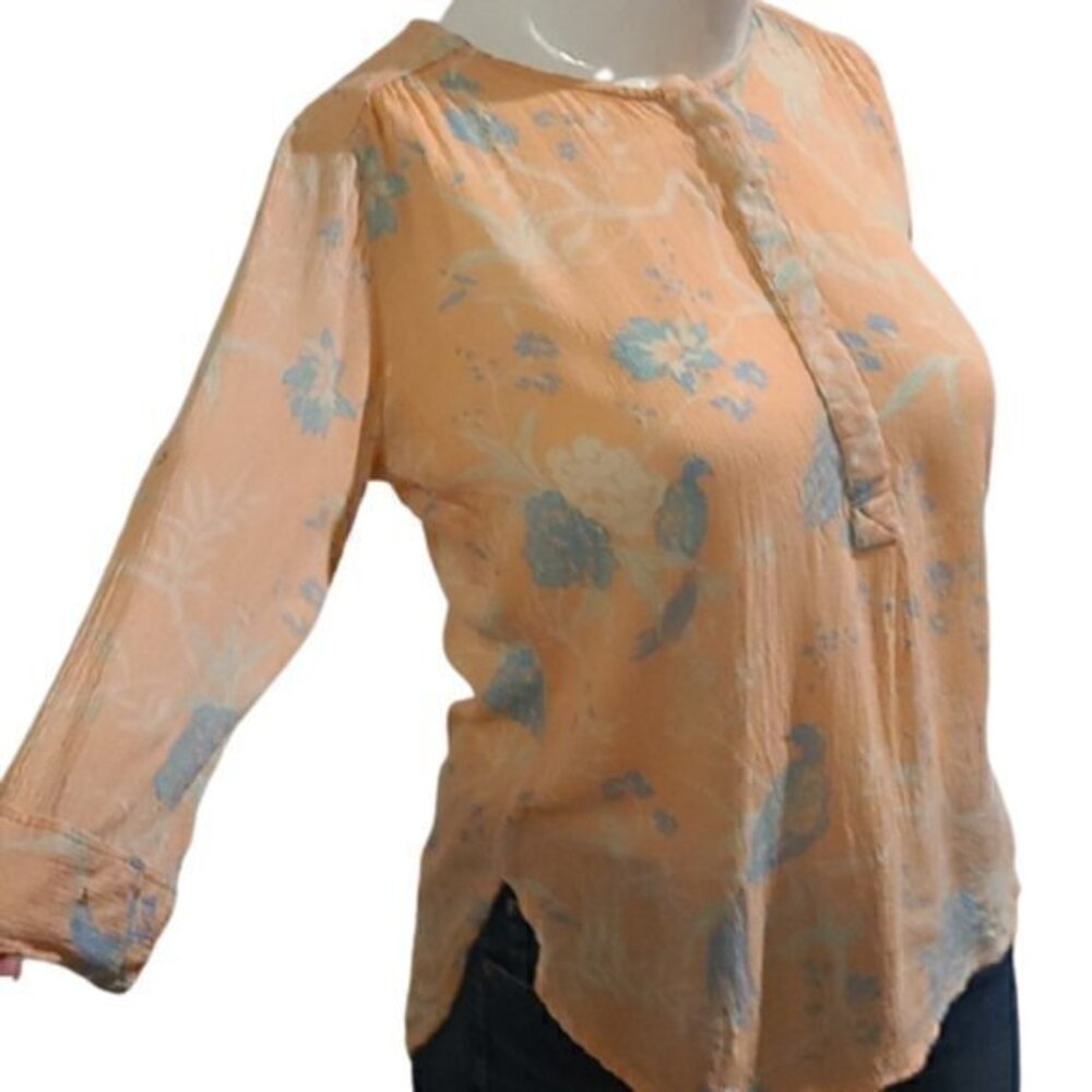[Nine West] Orange Bird Top - Size S